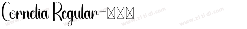 Cornelia Regular字体转换